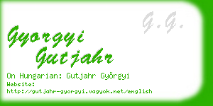 gyorgyi gutjahr business card